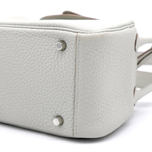 Taurillon Clemence Mini Lindy 20 Gris Pearle