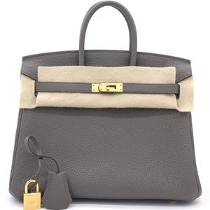 Birkin 25 Togo Gris Etain