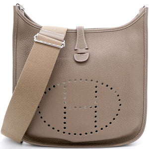 Etoupe Togo Leather Evelyne 29 Bag