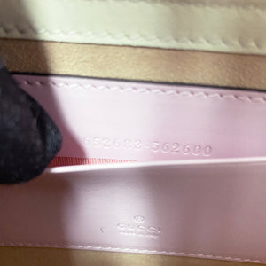GG Supreme Monogram Les Pommes Mini Padlock Shoulder Bag Pink