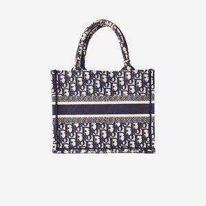 Dior Book Tote Small in Blue Oblique Canvas