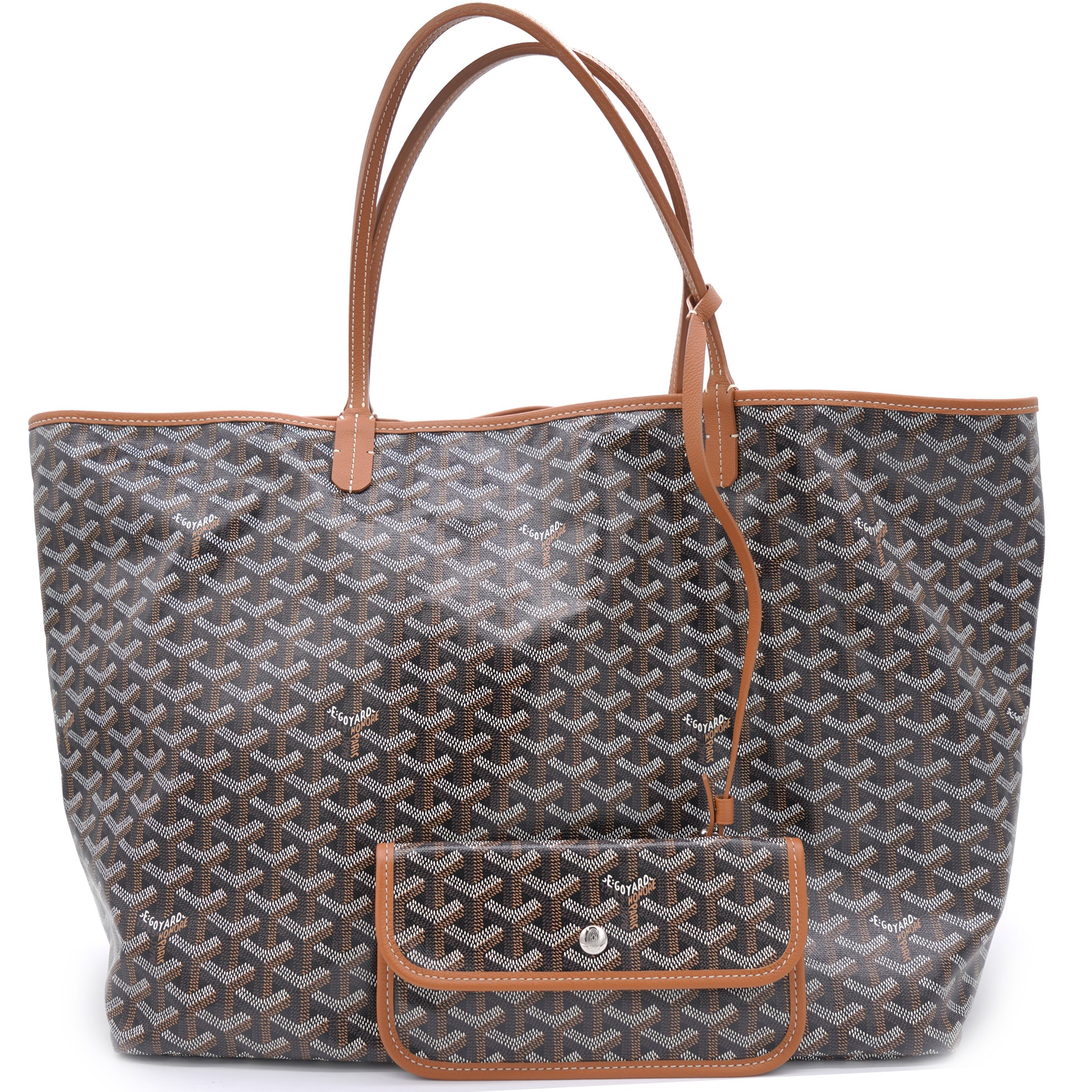 Brown Goyardine Coated Canvas St. Louis GM Tote