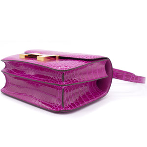 Shiny Alligator Constance 24 Rose Scheherazade