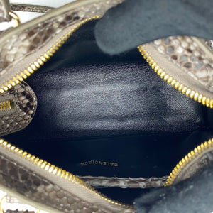 Snakeskin Classic Nano City Tote Bag