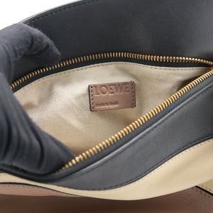 Tri-Colour Leather Small Puzzle Shoulder Bag