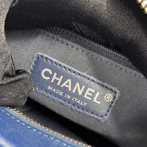 Calfskin Quilted Small Gabrielle Hobo Blue