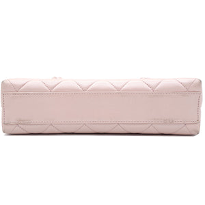 Pearlecent Pink Quilted Vintage Small Tote Bag