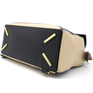 Tri-Colour Leather Small Puzzle Shoulder Bag