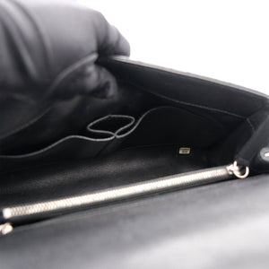 Black Caviar Leather Medium Coco Top Handle Bag