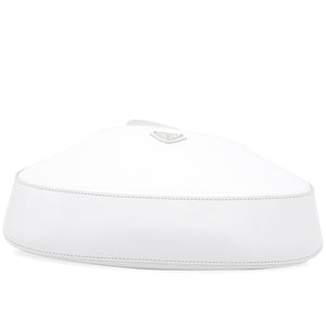 Cleo Brushed Leather Shoulder Bag White