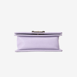 Chanel Small Boy Bag in Light Purple Caviar Leather with Gold Hardware (Contact to Enquire)
