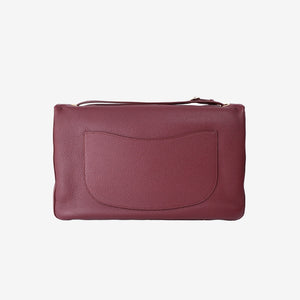 Chanel 2026 Matthieu Blazy Maxi Oversized Flap Bag 38.5 (Airport Bag) in Burgundy Grained Calfskin with Gold Hardware