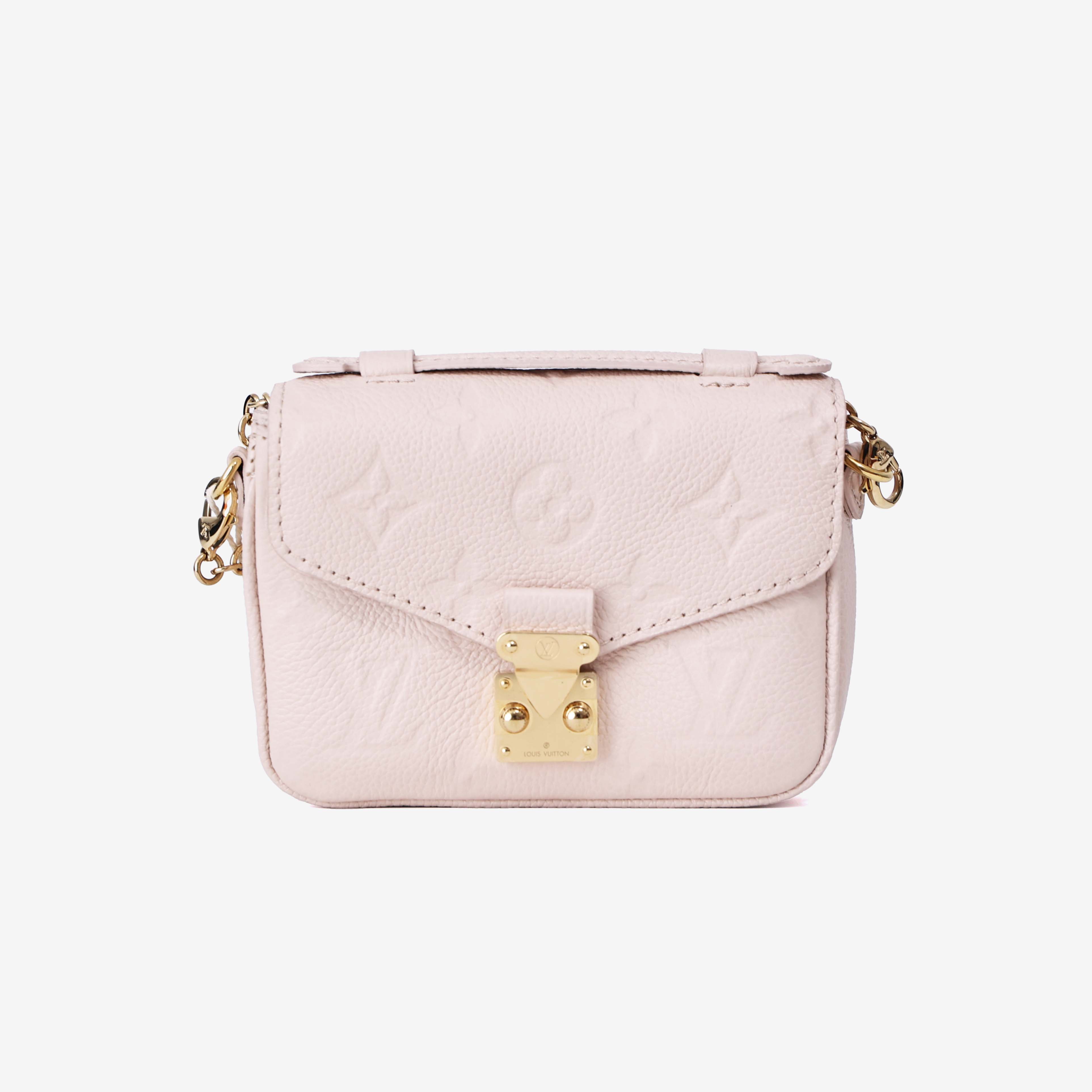 Louis Vuitton Micro Métis in Beige Calfskin Leather with Gold Hardware