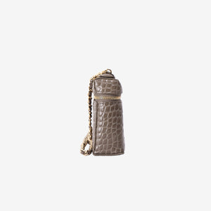 Chanel 26A Matthieu Blazy Vanity Case in Khaki Crocodile-Embossed Calfskin Leather with Gold Hardware (Contact to Enquire)