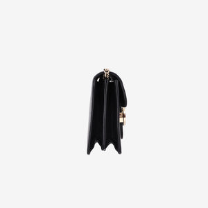 Gucci Interlocking G Shoulder Bag in Black Calfskin Leather with Gold Hardware (Contact to Enquire)