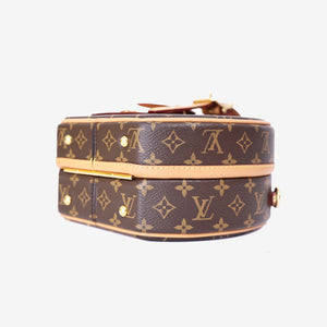 Louis Vuitton Petite Boîte Chapeau in Brown Monogram Canvas with Gold Hardware (Contact to Enquire)