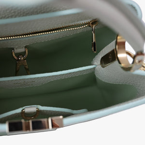 Louis Vuitton Capucines BB in Light Green Taurillon Leather with Gold Hardware (Contact to Enquire)