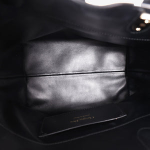 Dior Small Toujours Vertical Tote Bag in Black Calfskin with Gold Hardware