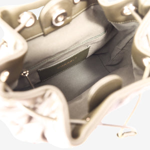 Chanel Duma Drawstring Backpack in Khaki Lambskin Leather (Contact to Enquire)