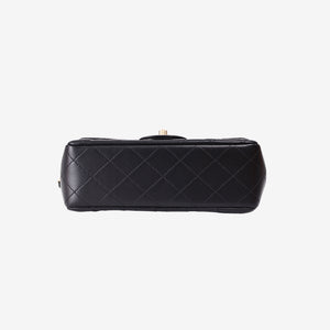 Chanel Crush Mini Rectangular Flap Bag in Black Lambskin with Gold Hardware (Contact to Enquire)