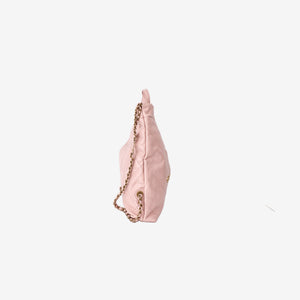 Chanel 22 Backpack in Pink Calfskin Leather with Gold Hardware