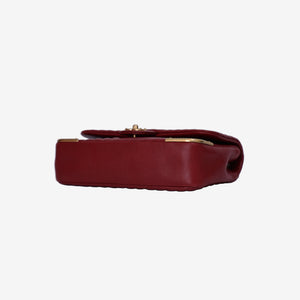 Chanel Rock the Corner Flap Bag in Red Quilted Calfskin Leather with Gold Hardware