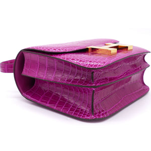 Shiny Alligator Constance 24 Rose Scheherazade