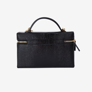 Chanel 26A Matthieu Blazy Vanity Bag in Black Lizard Leather with Gold Hardware (Contact to Enquire)