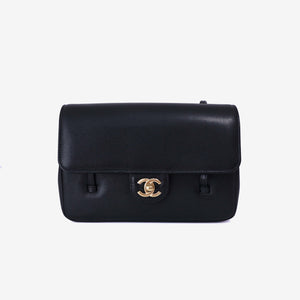 Chanel 26P Small Flap Bag in Black Calfskin with Gold Hardware (Contact to Enquire)