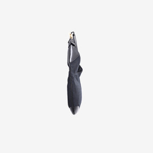 Gucci GG Canvas Hobo Bag in Black Canvas with Gold Hardware