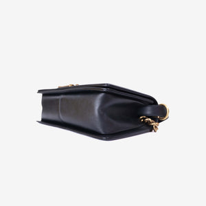 Chanel Boy Bag in Black Pony Hair Leather with Gold Hardware