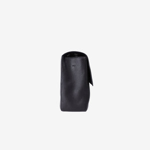 Chanel 2026 Matthieu Blazy Maxi Oversized Flap Bag 38.5 (Airport Bag) in Black Grained Calfskin with Gold Hardware