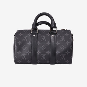 Louis Vuitton Keepall 25 in Monogram Eclipse Reverse Canvas with Black Leather Trim (Contact to Enquire)