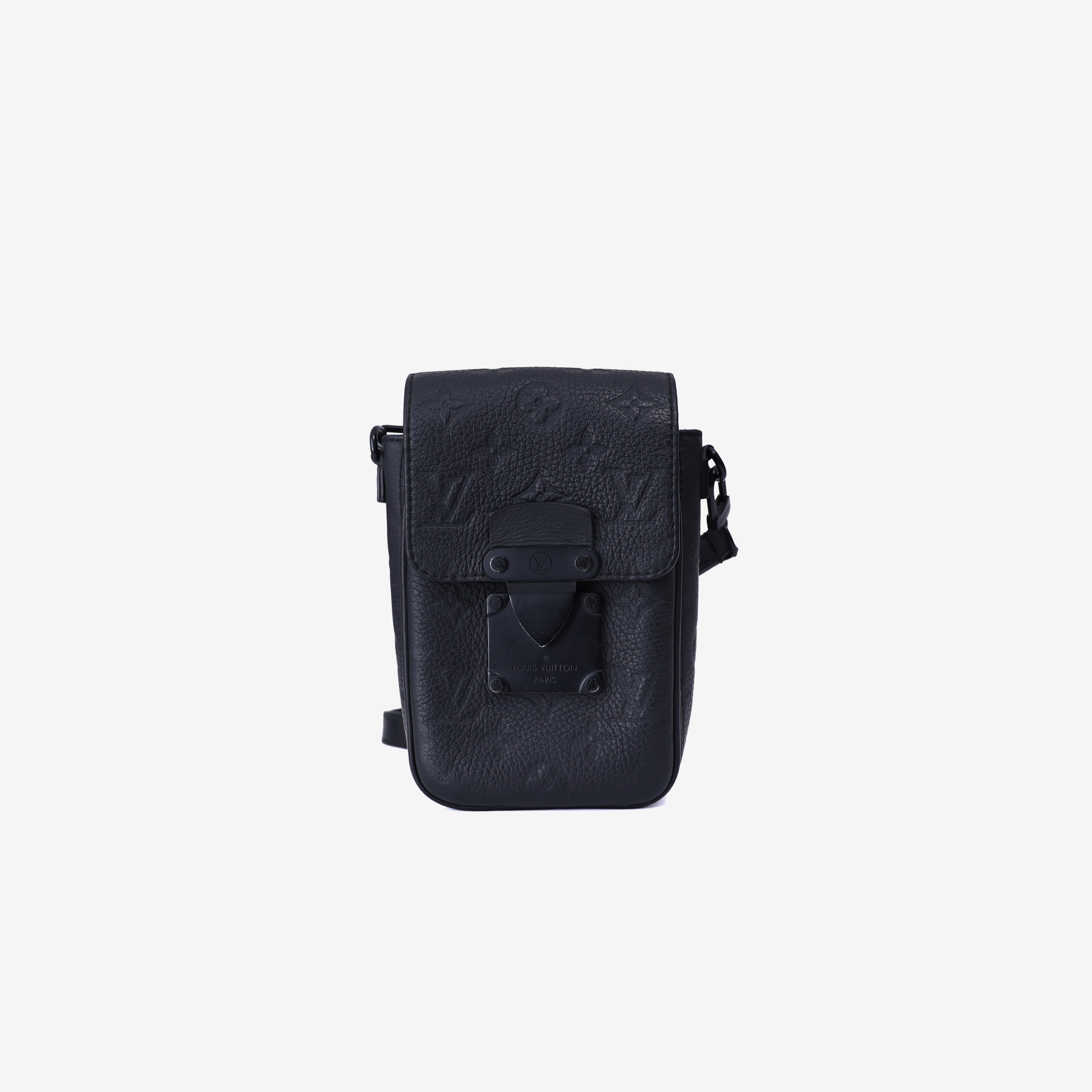 Louis Vuitton S-Lock Vertical Wearable Wallet Bag in Black Monogram Empreinte Coated Canvas with Cowhide Leather Trim (Contact to Enquire)
