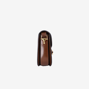 Gucci Horsebit 1955 Shoulder Bag in Beige Brown GG Canvas and Calfskin Leather with Gold Hardware