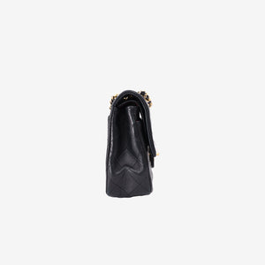 Chanel Vintage Classic Flap Bag in Black Lambskin Leather with Gold Hardware (Contact to Enquire)