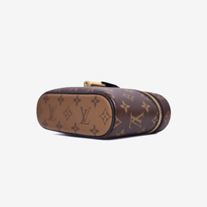 Louis Vuitton Vanity Chaine Pouch Bag in Brown Monogram Reverse Canvas with Gold Hardware (Contact to Enquiry)
