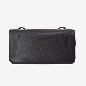 Chanel 26S Matthieu Blazy Maxi Flap Bag in Black Grained Calfskin Leather with Silver Hardware (Contact to Enquire)