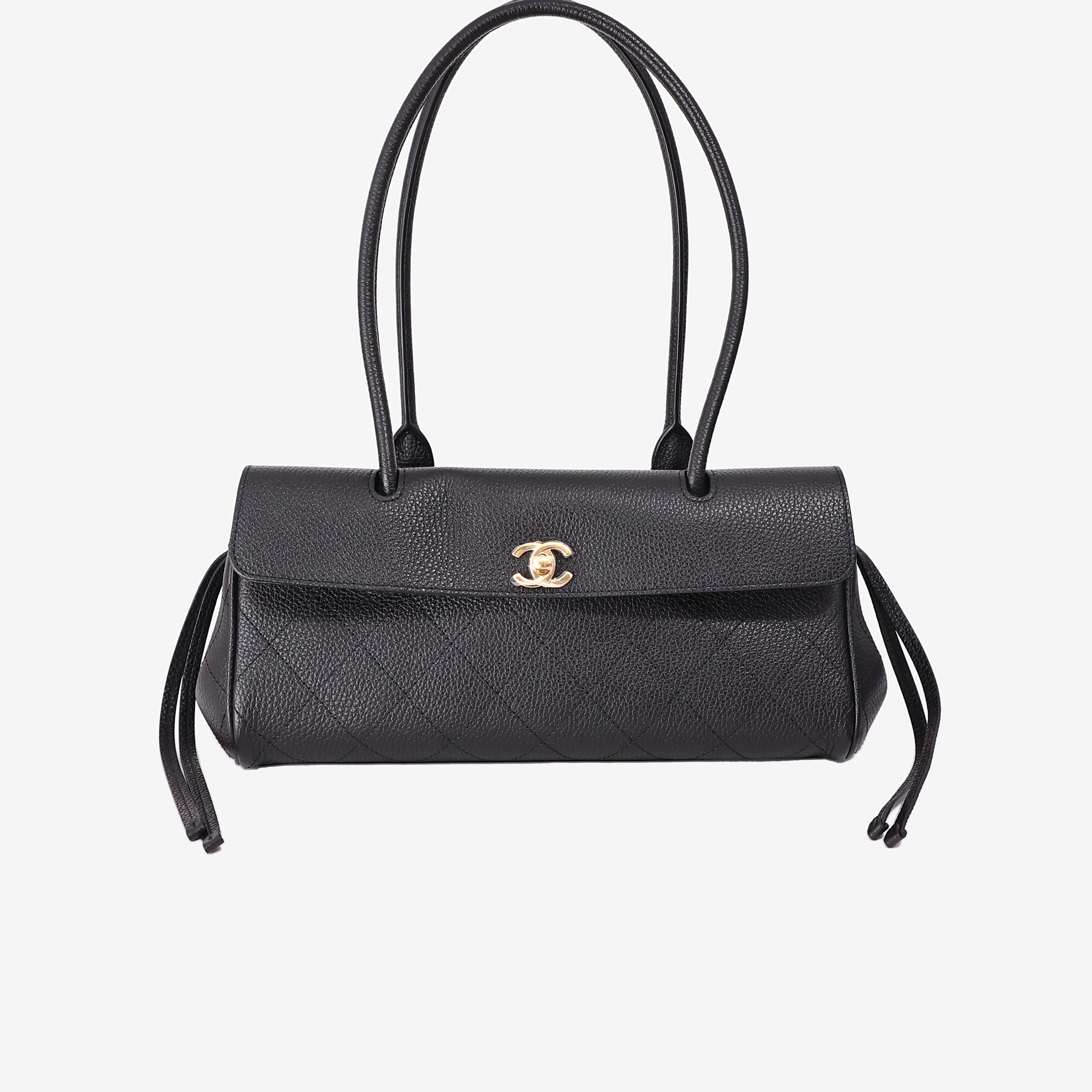 Chanel 26S Matthieu Blazy Small Shopping Bag in Black Calfskin with Gold Hardware (Contact to Enquire)