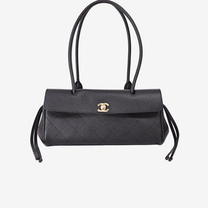 Chanel 26S Matthieu Blazy Small Shopping Bag in Black Calfskin with Gold Hardware (Contact to Enquire)