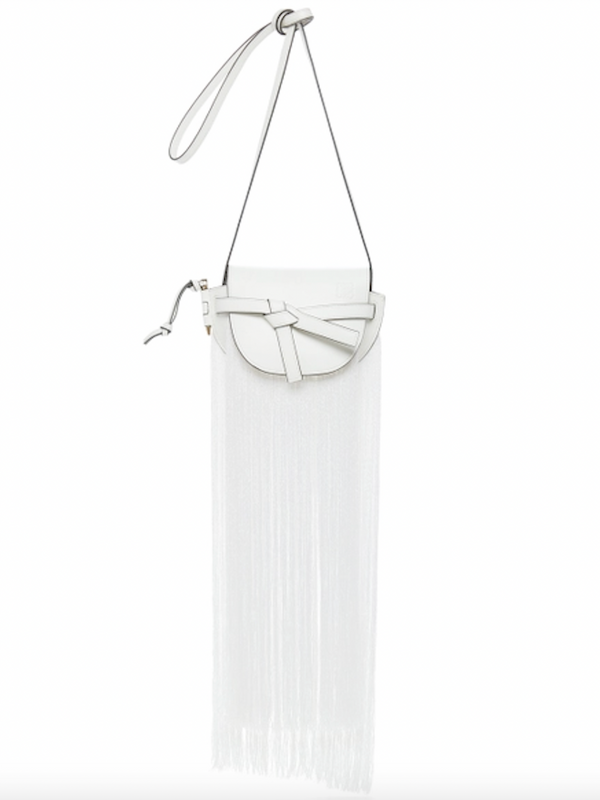 White Gate Fringe Mini Bag