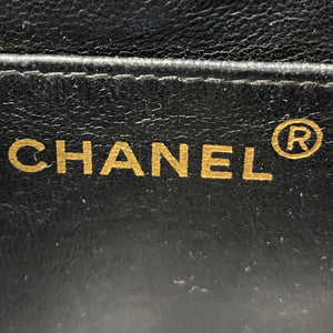 Black lambskin Vintage Backpack