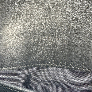 Oblique Saddle Chain Long Wallet Blue