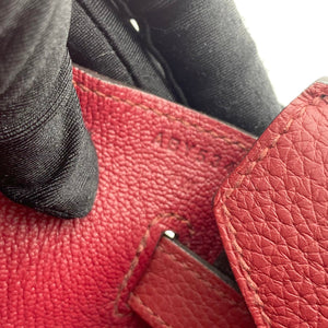 Taurillon Clemence Birkin 30 Rouge Grenat Yellow Gold Hardware