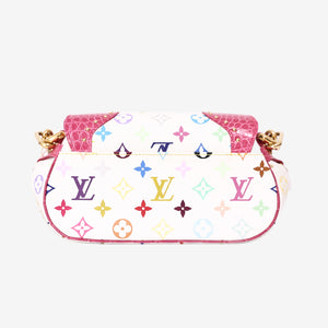 Louis Vuitton Marilyn Handbag in Monogram Canvas and Multicolour Crocodile Leather with Gold Hardware