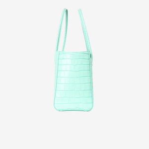 Chanel 26S Matthieu Blazy Shopping Bag in Green Crocodile Embossed Calfskin Leather with Gold Hardware (Contact to Enquire)