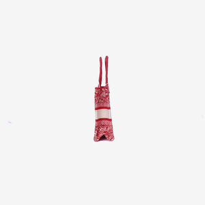 Dior Red Toile de Jouy Red Canvas Tote Bag