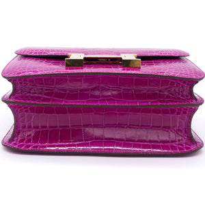 Shiny Alligator Constance 24 Rose Scheherazade