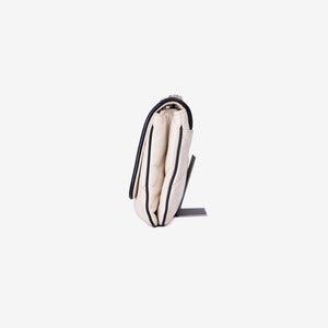 Chanel 2.55 East West Flap Bag in White Lambskin Leather (Contact to Enquire)
