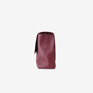 Chanel 2026 Matthieu Blazy Maxi Oversized Flap Bag 38.5 (Airport Bag) in Burgundy Grained Calfskin with Gold Hardware